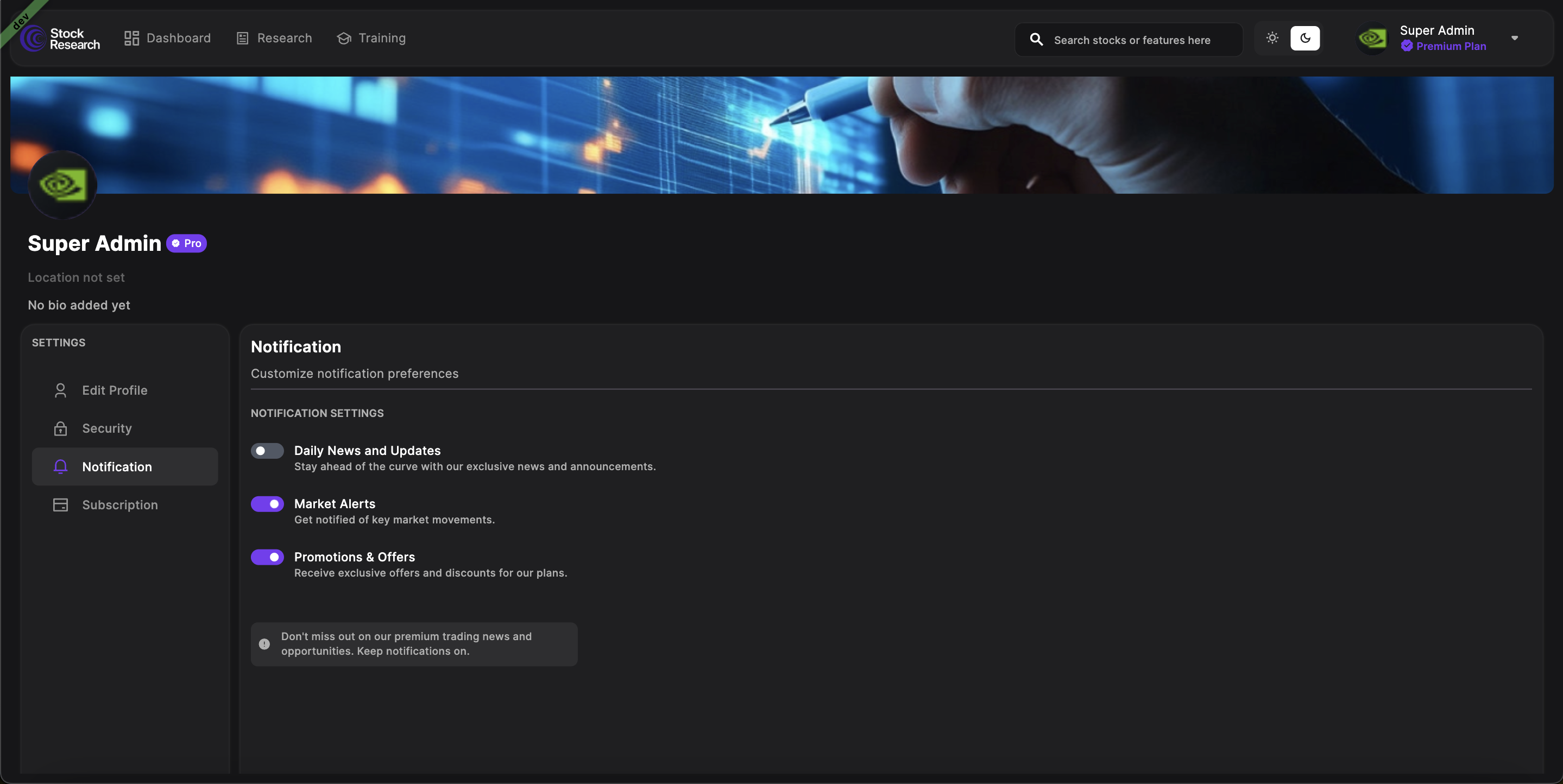 Account & Settings screenshot 3